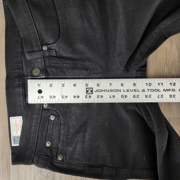 GAP‎ Women Black Classic Straight Mid Rise Petite Jeans Size 26 Petite - Picture 6 of 12